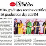118 MBA graduated receive certificates on 31st graduation day at BIM