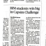 BIM students win big in Capsim Challenge