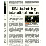 BIM students bag international honours